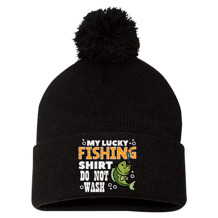 My Lucky Fishing Do Not Wash Funny Fish Angling Pom Pom 12in Knit Beanie