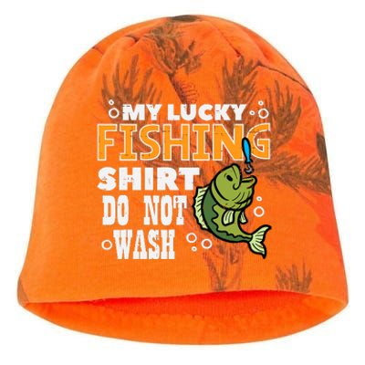 My Lucky Fishing Do Not Wash Funny Fish Angling Kati - Camo Knit Beanie