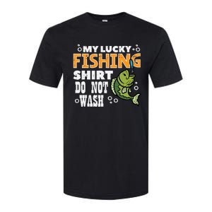 My Lucky Fishing Do Not Wash Funny Fish Angling Softstyle CVC T-Shirt