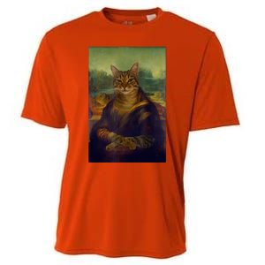 Meowing Lisa Funny Cat Cat Art Cat Lover Cat Owner Cooling Performance Crew T-Shirt