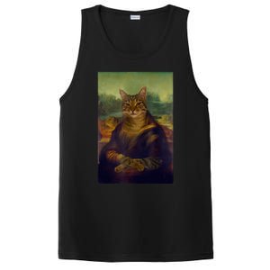 Meowing Lisa Funny Cat Cat Art Cat Lover Cat Owner PosiCharge Competitor Tank