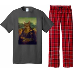 Meowing Lisa Funny Cat Cat Art Cat Lover Cat Owner Pajama Set