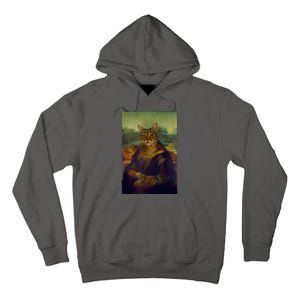 Meowing Lisa Funny Cat Cat Art Cat Lover Cat Owner Tall Hoodie