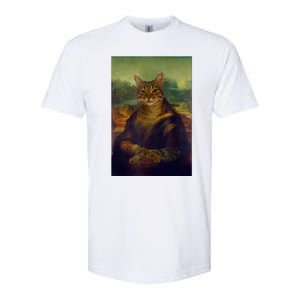 Meowing Lisa Funny Cat Cat Art Cat Lover Cat Owner Softstyle CVC T-Shirt