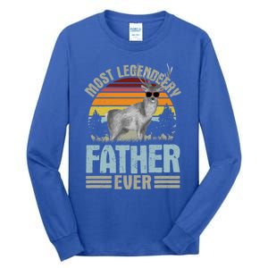 Most Legendeery Father Ever Deer Hunting Hunter FatherS Day Great Gift Tall Long Sleeve T-Shirt