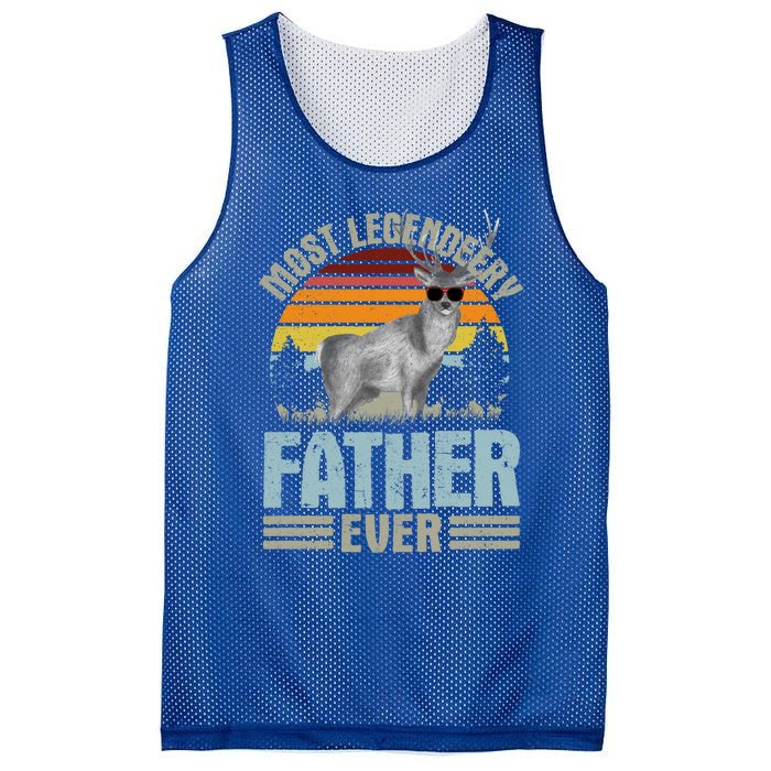 Most Legendeery Father Ever Deer Hunting Hunter FatherS Day Great Gift Mesh Reversible Basketball Jersey Tank