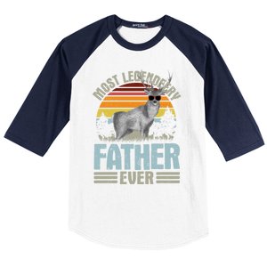 Most Legendeery Father Ever Deer Hunting Hunter FatherS Day Great Gift Baseball Sleeve Shirt