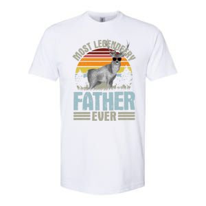 Most Legendeery Father Ever Deer Hunting Hunter FatherS Day Great Gift Softstyle CVC T-Shirt