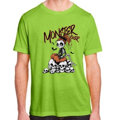 Monster Lover Fun Skeleton Ghoul Cute Vintage Halloween Adult ChromaSoft Performance T-Shirt