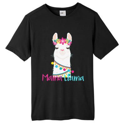 Mama Llama Funny Mother's Day Women Mom Birthday Tall Fusion ChromaSoft Performance T-Shirt