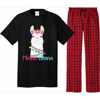 Mama Llama Funny Mother's Day Women Mom Birthday Pajama Set