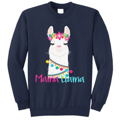 Mama Llama Funny Mother's Day Women Mom Birthday Sweatshirt