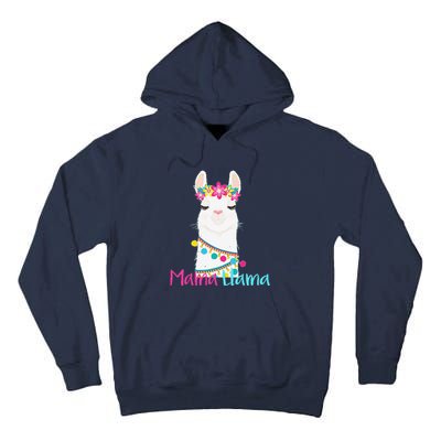 Mama Llama Funny Mother's Day Women Mom Birthday Tall Hoodie