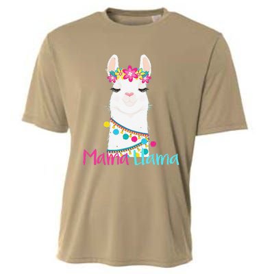 Mama Llama Funny Mother's Day Women Mom Birthday Cooling Performance Crew T-Shirt