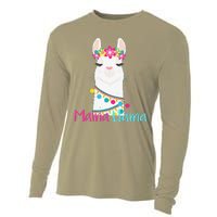 Mama Llama Funny Mother's Day Women Mom Birthday Cooling Performance Long Sleeve Crew