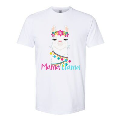 Mama Llama Funny Mother's Day Women Mom Birthday Softstyle CVC T-Shirt