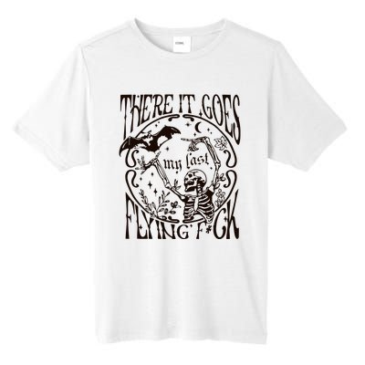 My Last Flying Fuck Bat Funny Skeleton Vintage Fall Vibes Adult Humor Tall Fusion ChromaSoft Performance T-Shirt