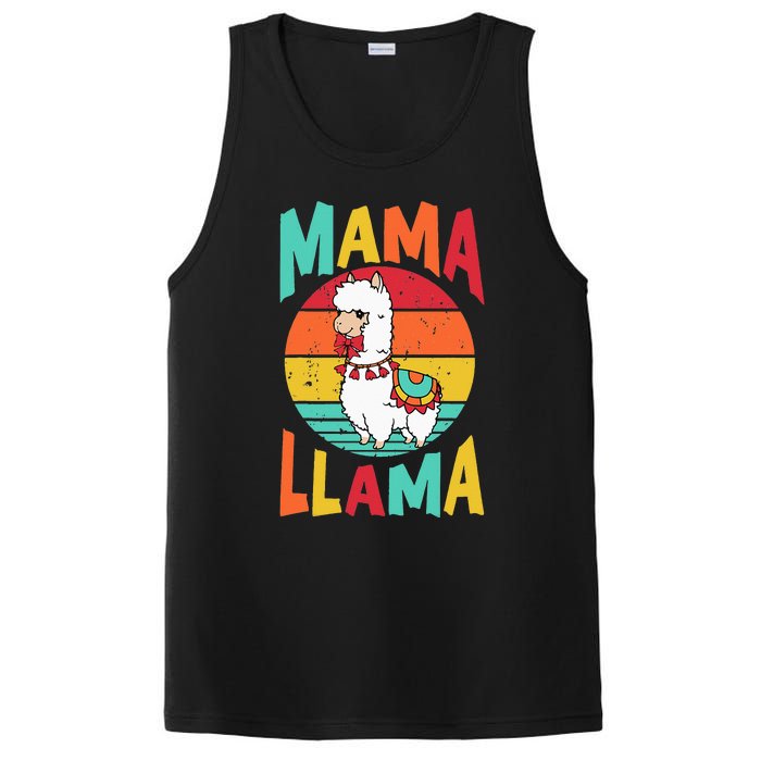 Mama Llama Funny Mother's Day  Mom Birthday PosiCharge Competitor Tank