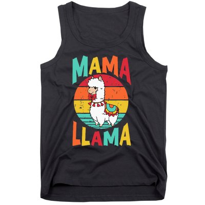 Mama Llama Funny Mother's Day  Mom Birthday Tank Top