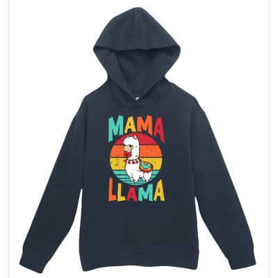 Mama Llama Funny Mother's Day  Mom Birthday Urban Pullover Hoodie