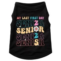My Last First Day Senior 2025 Back To School Class Groovy Doggie Tank