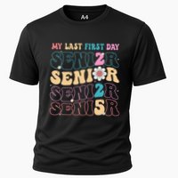 My Last First Day Senior 2025 Back To School Class Groovy Performance Shirt