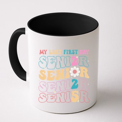 My Last First Day Senior 2025 Back To School Class Groovy Mug
