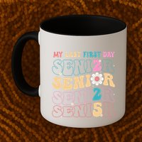 My Last First Day Senior 2025 Back To School Class Groovy Mug