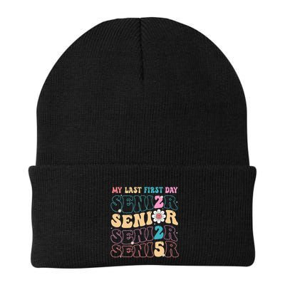 My Last First Day Senior 2025 Back To School Class Groovy Beanie