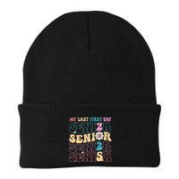My Last First Day Senior 2025 Back To School Class Groovy Beanie