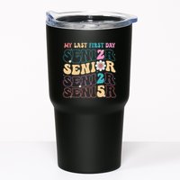 My Last First Day Senior 2025 Back To School Class Groovy Tumbler