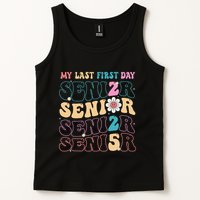 My Last First Day Senior 2025 Back To School Class Groovy Tank Top
