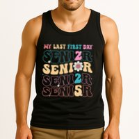 My Last First Day Senior 2025 Back To School Class Groovy Tank Top
