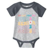 My Last First Day Senior 2025 Back To School Class Groovy Infant Baby Jersey Bodysuit