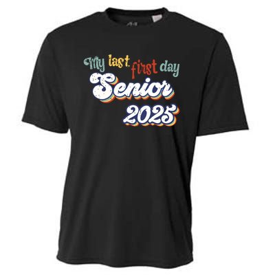 My Last First Day Senior 2025 Back To School Vintage Cool Cooling Performance Crew T-Shirt