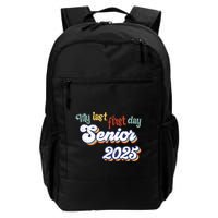 My Last First Day Senior 2025 Back To School Vintage Cool Backpack