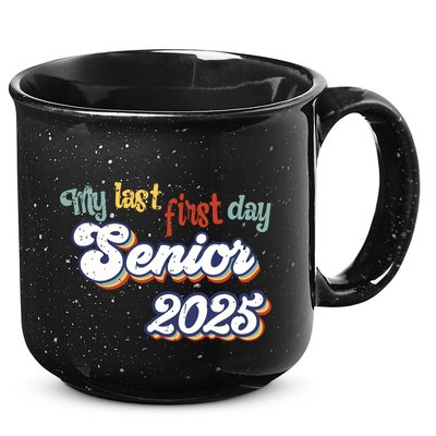 My Last First Day Senior 2025 Back To School Vintage Cool 15oz Campfire Ceramic Mug