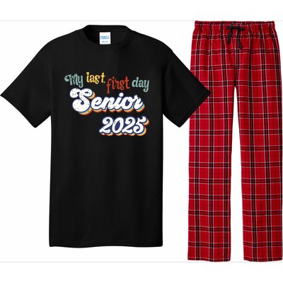 My Last First Day Senior 2025 Back To School Vintage Cool Pajama Set