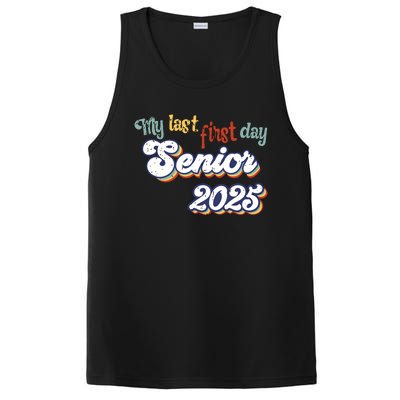 My Last First Day Senior 2025 Back To School Vintage Cool PosiCharge Competitor Tank