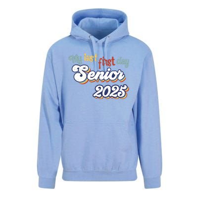 My Last First Day Senior 2025 Back To School Vintage Cool Unisex Surf Hoodie