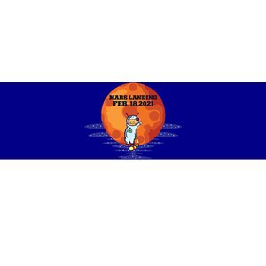 Mars Landing Feb 18 2021 Funny Cat Astronaut Graphic Space Funny Gift Bumper Sticker