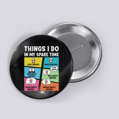 Movie Lover Film Enthusiast Cinema Lover Cinephile Button