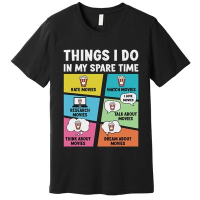 Movie Lover Film Enthusiast Cinema Lover Cinephile Premium T-Shirt