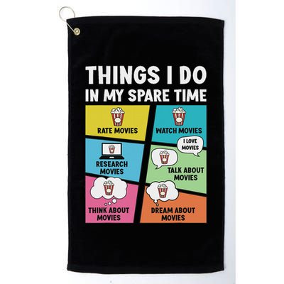 Movie Lover Film Enthusiast Cinema Lover Cinephile Golf Towel
