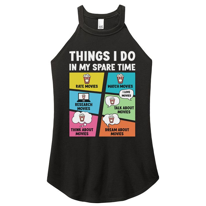 Movie Lover Film Enthusiast Cinema Lover Cinephile Women's Perfect Tri Rocker Tank