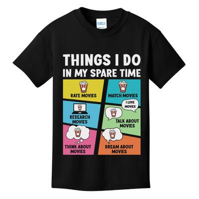 Movie Lover Film Enthusiast Cinema Lover Cinephile Kids T-Shirt
