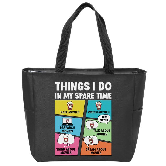 Movie Lover Film Enthusiast Cinema Lover Cinephile Zip Tote Bag