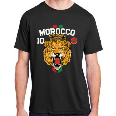 Morocco Lion Flag Sport Soccer Jersey Tee Football Proud Adult ChromaSoft Performance T-Shirt