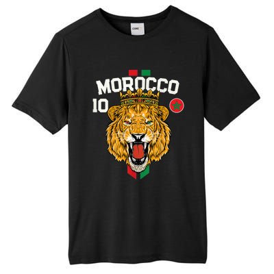 Morocco Lion Flag Sport Soccer Jersey Tee Football Proud Tall Fusion ChromaSoft Performance T-Shirt