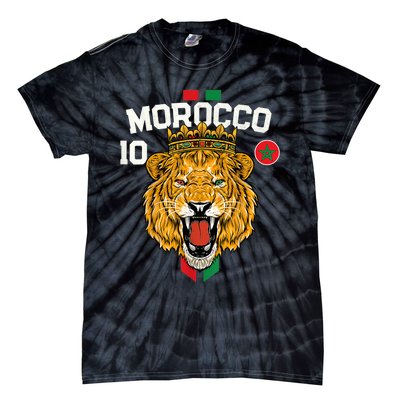 Morocco Lion Flag Sport Soccer Jersey Tee Football Proud Tie-Dye T-Shirt